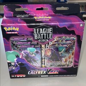 Pokemon League Battle Deck - Shadow Rider Calyrex VMAX - Purple and Black